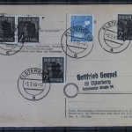 SBZ mit u.a. 116 auf Postkarte als Mischfrankatur #BB454