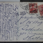 Schweiz auf Postkarte als Mehrfachfrankatur #BB462