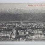 AK Klagenfurt (442 m) vom Kreuzberg 1914 gebraucht #PJ805