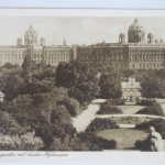 AK Wien I. Volksgarten mit beiden Hofmuseen ungebraucht #PJ992