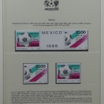 Sammlung Fußball WM 1986 Mexico im Vordruckalbum #LU524