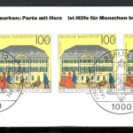 Bund Markenheft Wohlfahrt der Juden mit 1567 gestempelt Berlin #JL376