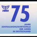 Bund Markenheft Wohlfahrt der Juden mit 1631 gestempelt Berlin #JL378
