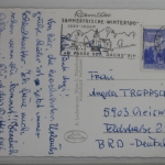 AK Ramsau Austriahütte, 1638 m mit Dachstein 3004 m 1965 gebraucht #PJ414