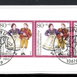 Bund Markenheft Wohlfahrt der Juden mit 1697 gestempelt Berlin #JL382