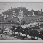 AK Salzburg Staatsbrücke 1917 gebraucht #PJ455
