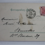 AK Karlsbad Mühlbrunnen-Cotonnade 1902 gebraucht #PJ486