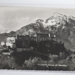 AK Salzburg Festung mit Untersberg gebraucht #PJ537
