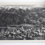 AK Spittal a. d. Drau Ortsansicht mit Goldeck 2139 m gebraucht #PJ626