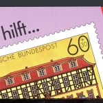 Bund Markenheft Arbeiterwohlfahrt mit 1564 gestempelt Bonn #JL389