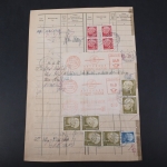 Bund Einlieferungsblatt, beidseitig mehrfach 194 u. a gestempelt #JE613