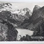 AK Gosauses mit Dachstein 3004 m v. Weg zur Zwieselalm 1584 m ungebraucht #PK461