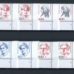 Bund DS Frauen bis 1998 1304 ff postfrisch Formnummer/ FN 1-3 #JE837