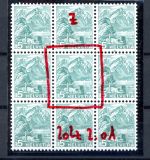 Schweiz 298 z DP I postfrisch Doppeldruck der Wertziffer u.a. #GJ430