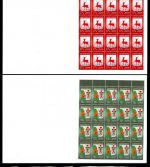 Russland 2 Markenheftchen mit 20x 2180 + 2181 postfrisch #JP099