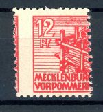 SBZ Mecklenburg-Vorp. 36 zb postfrisch Verzähnung gepr. Kramp #HE630