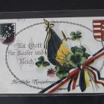 AK Deutschland Mit Gott für Kaiser und Reich! Feldpost 1915 gebraucht #PL066