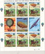 Paraguay 3698-3703, Klb 3704 postfrisch Ballonfahrt #JQ881
