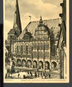 AK Bremen Markt mit Rathaus und Liebfrauenkirche 1938 gebraucht #HC095
