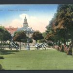 AK Saarbrücken Anlage am Schloßplatz 1915 gebraucht #HC125