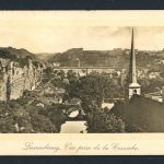 AK Luxemburg-Stadt Bick auf die Corniche 1909 gebraucht #HC137