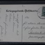 AK Deutschland Kriegsgedenkpostkarte 1915 gebraucht #PL149