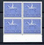 Deutsches Reich 4er Block Unterrand 698 postfrisch #HC492
