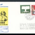 Bund 268 + 299 LH Eröffnungsflug Kairo Mischfrankatur #HE614