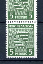 SBZ Provinz Sachsen 75 Y b + Y b I postfrisch gefaltet, geprüft #JJ783
