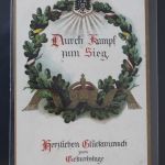 AK Deutschland Durch Kampf zum Sieg 1916 gebraucht #PL293