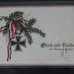 AK Deutschland Glück und Frieden im neuen Jahre Feldpost 1914 gebraucht #PL312