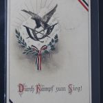 AK Deutschland Durch Kampf zum Sieg! Feldpost 1914 gebraucht #PL407