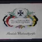 AK Deutschland Ehre sei Gott in der Höhe usw. Feldpost 1914 gebraucht #PL488