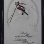 AK Deutschland Stolz weht die Flagge schwarz, weiß, rot! 1915 gebraucht #PL495