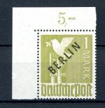 Berlin 17 Eckrand ol postfrisch Falz im OR, geprüft Schlegel #JO838
