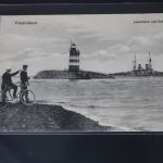 AK Friedrichsort Leuchtturm und Hafen ungebraucht #PL817