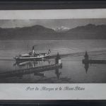 AK Morges Port de Morges et le Mont-Blanc 1911 gebraucht #PL916