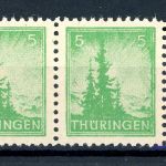 SBZ Thüringen waag. Paar 94 A Y b yy postfrisch geprüft Ströh #JO875