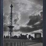 AK Berlin Abendstimmung am Funkturm 1957 gebraucht #PL931