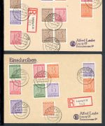 SBZ West-Sachsen W Zd 13 - S Zd 6 gestempelt auf Brief, geprüft #HF207