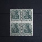 Deutsches Reich 85IIe postfrisch als 4er Einheit, Fotoattest Kroschel #FL156