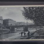 AK Saarbrücken Neue Brücke 1919 gebraucht #PM115