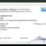 Berlin waag. Paar 73 Kurzbefund Schlegel Briefstück #JO902