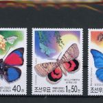Korea Nord Kleinbogen 4569-4572 postfrisch Schmetterling #JU238