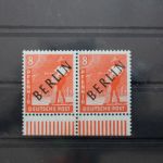 Berlin Einzelmarken aus Satz 1-20 postfrisch Schwarzaufdruck, teil geprüft, PF #