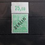 Berlin Einzelmarken aus Satz 1-20 postfrisch Schwarzaufdruck, teil geprüft, PF #