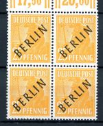 Berlin Einzelmarken aus Satz 1-20 postfrisch Schwarzaufdruck, teil geprüft, PF #