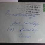 BRD 303 Ganzsachenausschnitt auf Postkarte als Einzelfrankatur #BB816