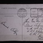 Belgien gestempelt auf Postkarte mit Stempel Olympische Spiele 1920 #GF555
