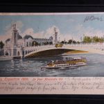 Frankreich 59I gestempelt als Paar auf AK Weltausstellung Expo 1900 #FZ477
